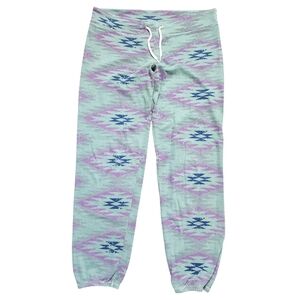 Monrow Aztec Pattern Joggers Size Medium
